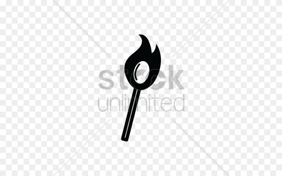 Matchstick On Fire Silhouette Vector Design, Light Png Image