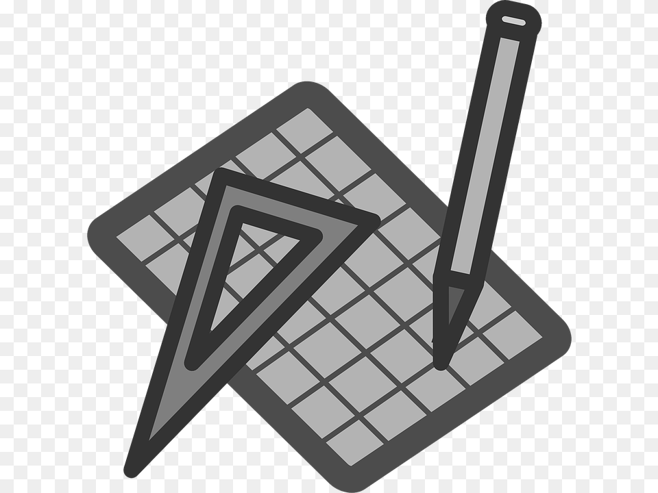 Matemticas Grfico Geometra Signo Smbolo Icono Geometry Clip Art Black And White, Triangle, Blackboard Png