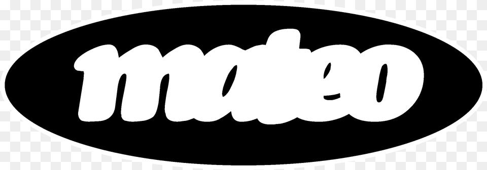 Mateo Logo Black And White, Text Free Png Download