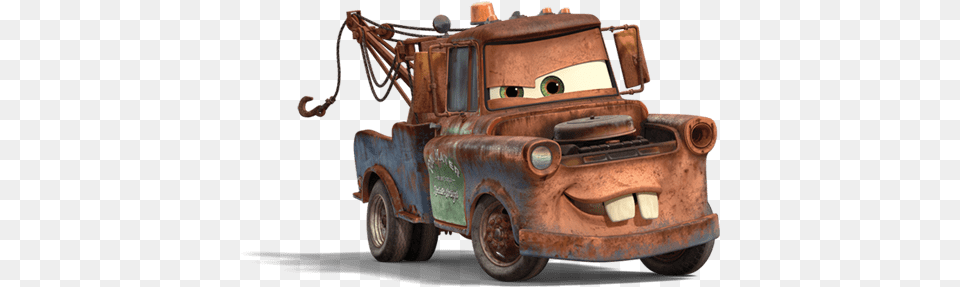 Mater Transparent Stickpng Cars 2 Tow Mater, Tow Truck, Transportation, Truck, Vehicle Png Image