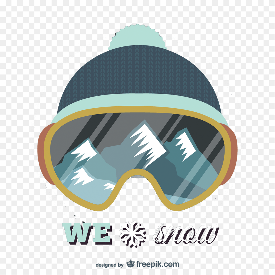 Material Cap T Shirt Snowboard Vector Hoodie Skiing Skiing, Accessories, Goggles, Advertisement, Poster Free Transparent Png