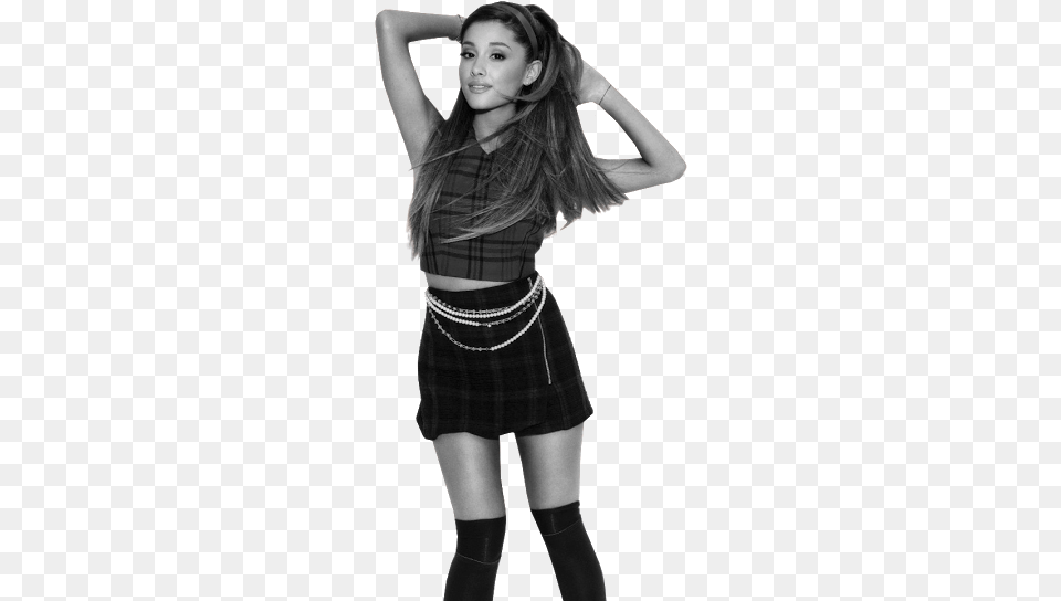 Material Capa Ariana Grandeampquot Ariana Grande Black Transparent, Clothing, Miniskirt, Skirt, Female Free Png