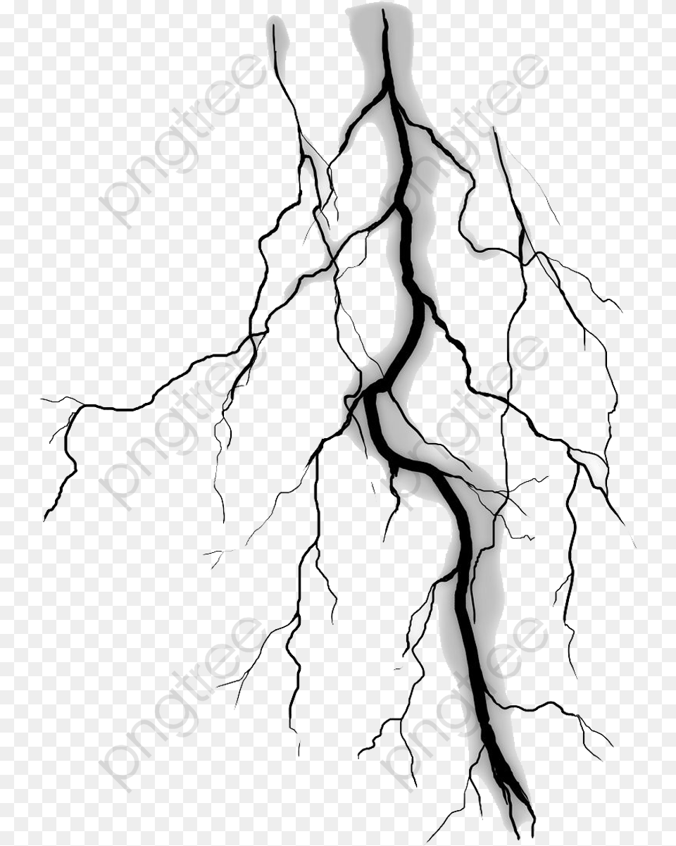 Material Clipart Thunder And Drawings Of Lightning, Plant, Root, Person Free Png
