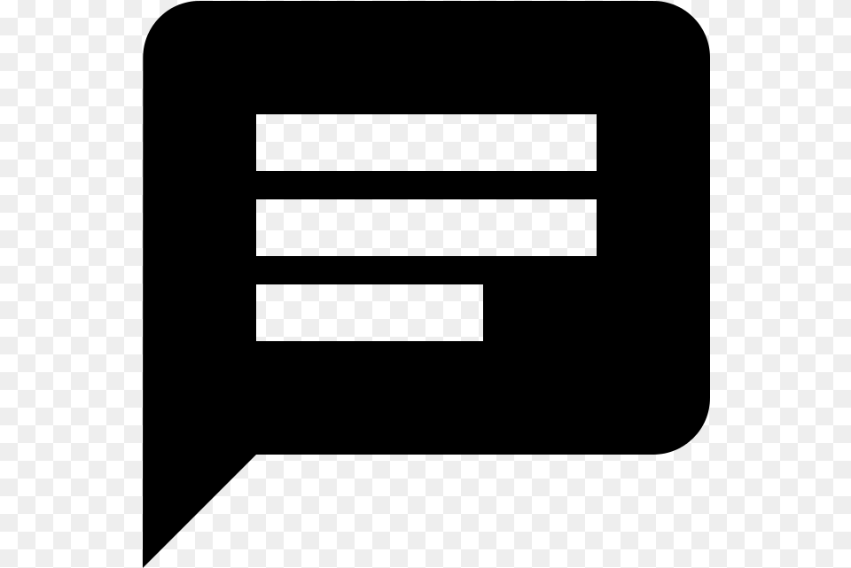 Material Design Chat Icon, Gray Png