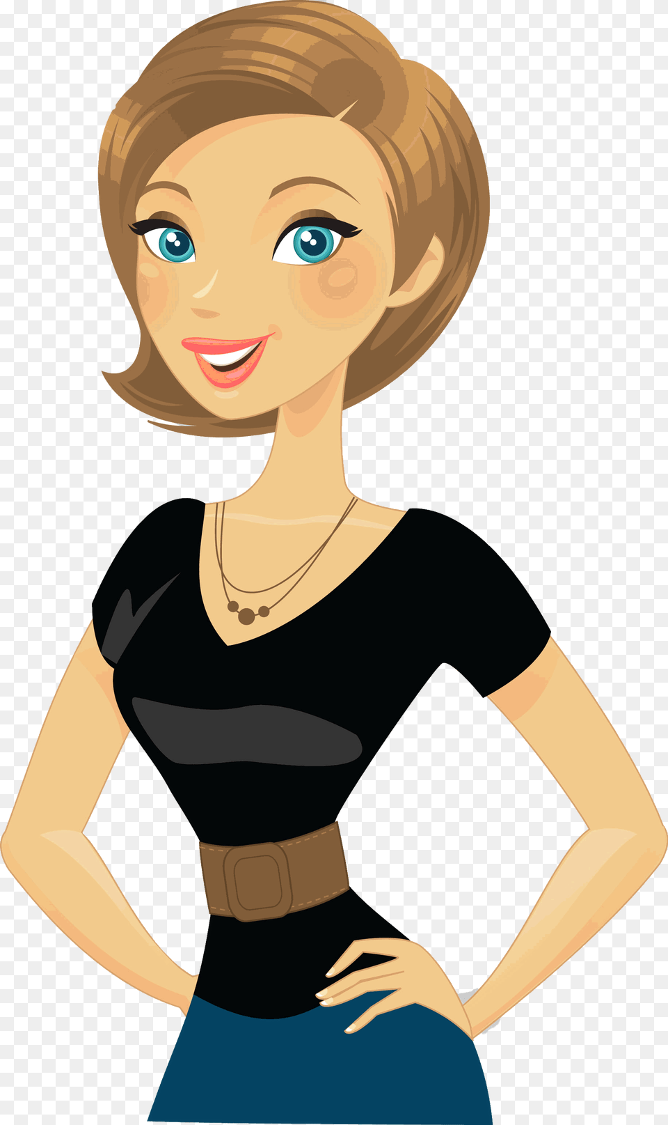 Material Didctico Audiovisual Slo Visin Proyectables Cartoon Woman, Adult, Female, Person, Face Free Transparent Png