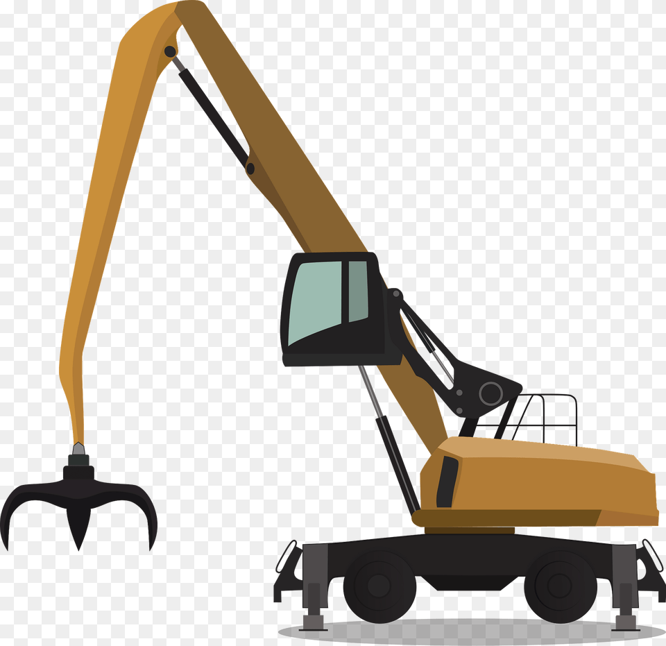 Material Handler Clipart, Construction, Construction Crane, Device, Grass Free Png Download