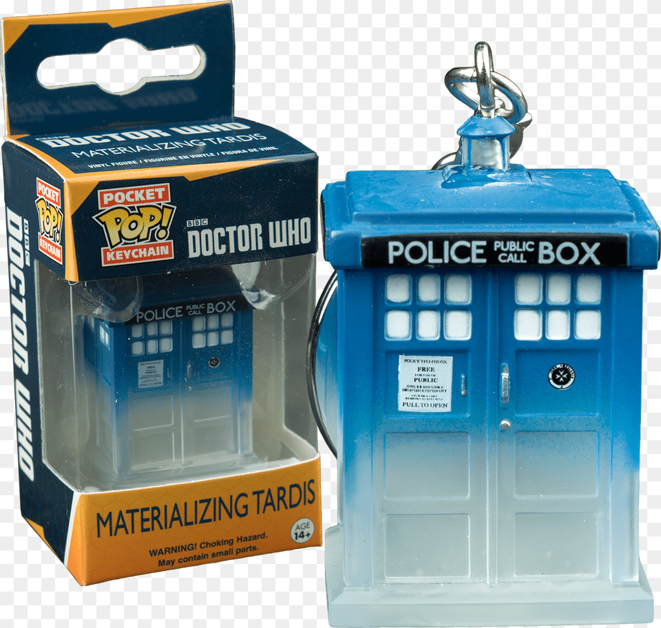 Materializing Tardis Pocket Pop Vinyl Keychain, Box, Mailbox Free Png Download