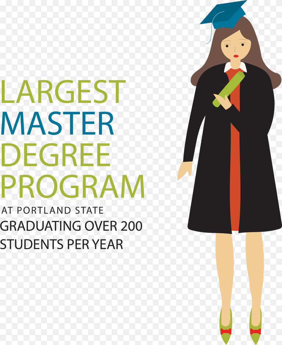 Maters Clipart Graduation Degree Master Degree Cartoon, Person, People, Adult, Female Free Transparent Png