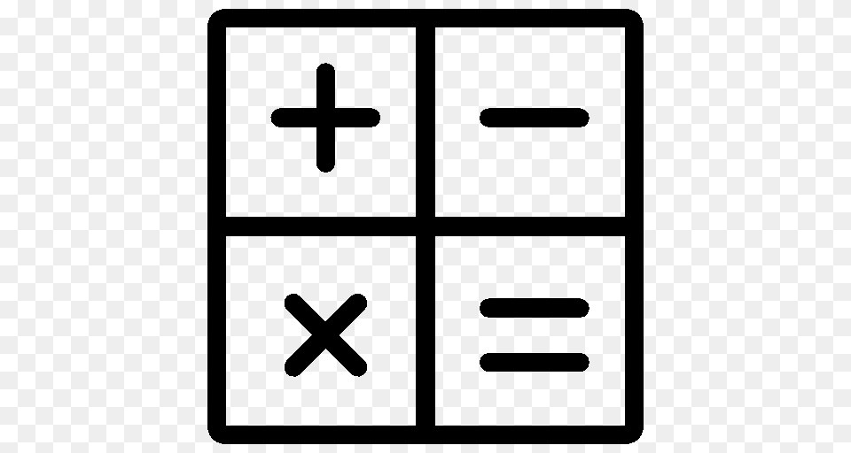 Math Black And White Transparent Math Black And White, Cross, Symbol, Text, Furniture Png