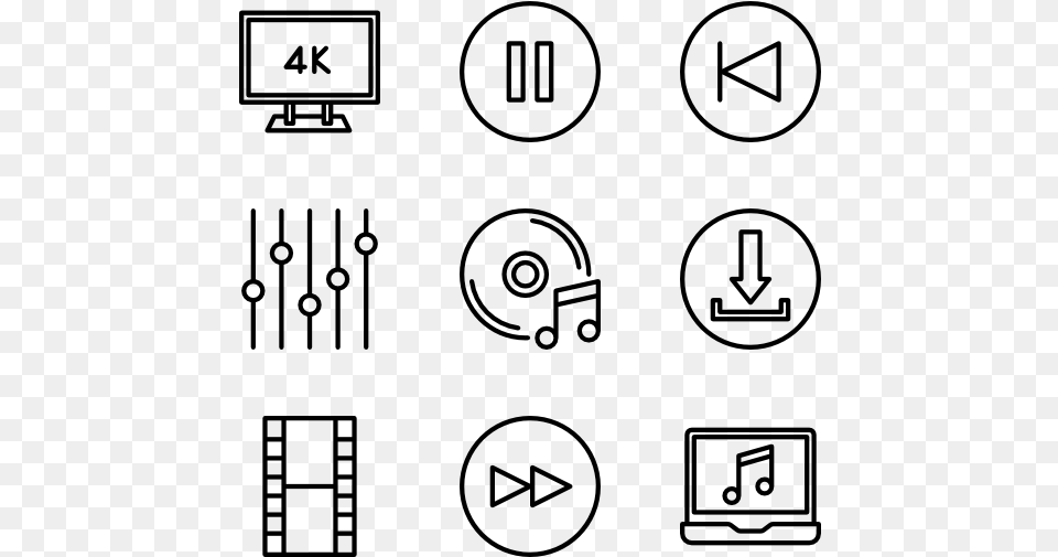 Math Icons, Gray Png Image