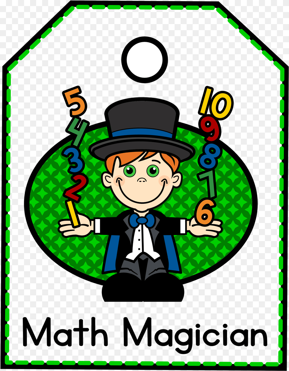 Math Magicians Tag Center Poster Math Magician Clip Art, Baby, Person, Juggling, Face Free Transparent Png