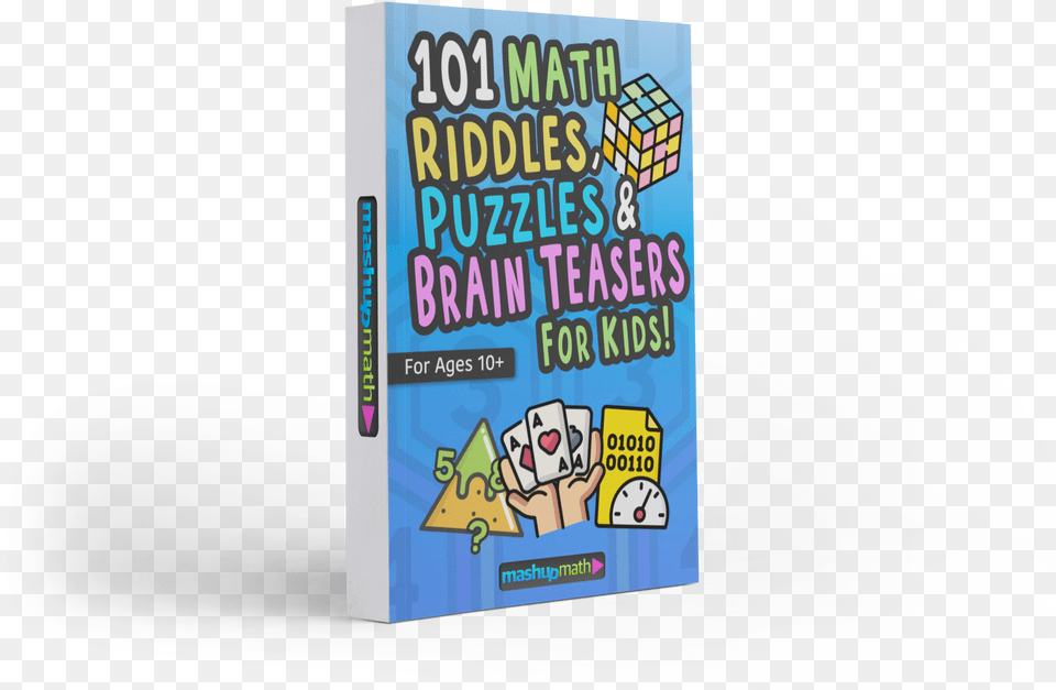 Math Riddles Puzzles And Brain Teasers For Kids, Book, Publication, Advertisement Free Png