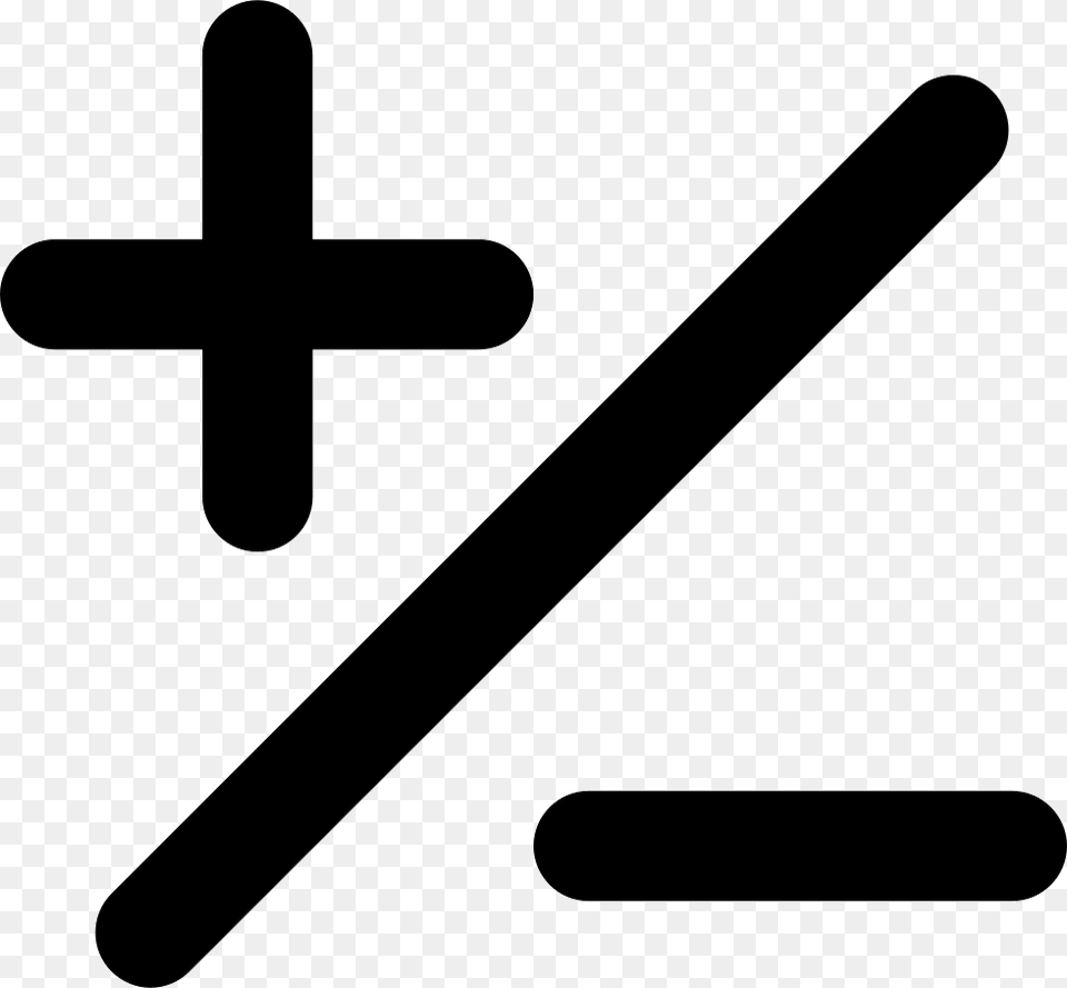 Mathematical Basic Signs Of Plus And Minus With A Slash Plus Minus Icon Svg, Cross, Symbol, Sign, Appliance Free Png Download
