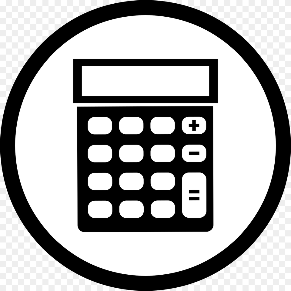 Mathematical Calculator Icon Sign Business Symbol Make A Calculator On Scratch, Electronics, Disk Free Png Download