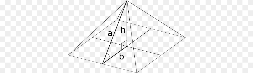 Mathematical Pyramid Geometric Angelfish, Gray Free Png