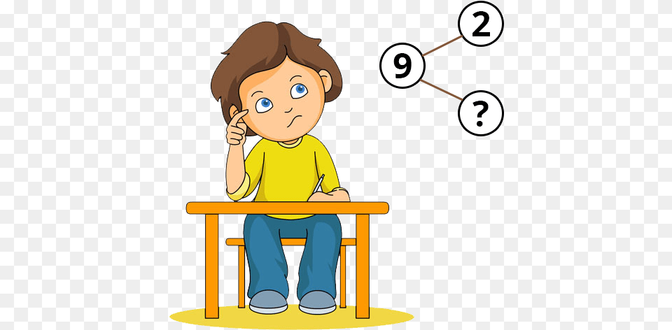 Mathematics Clipart Learning Math Problem Solving Clipart, Baby, Person, Face, Head Free Png Download