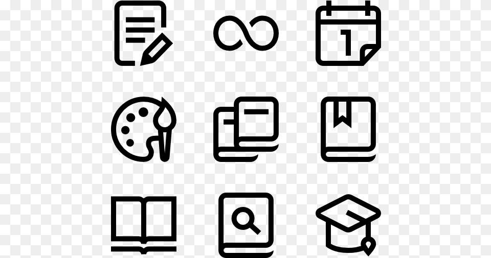 Mathematics Icon, Gray Free Png