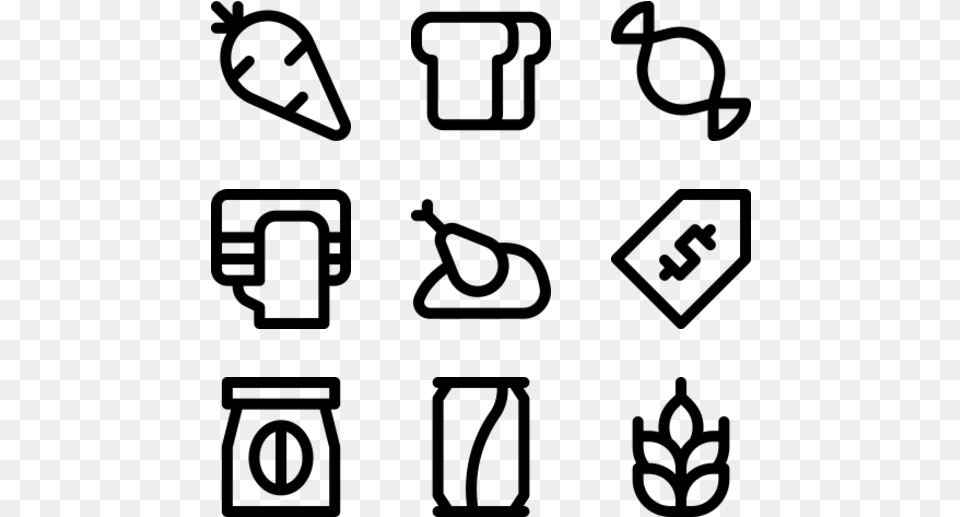 Mathematics Icons, Gray Png