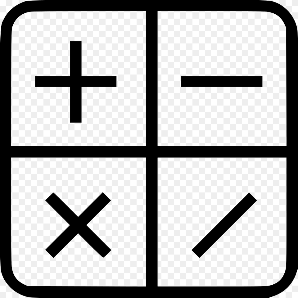 Mathematics Operations Algebra Icon Download, Cross, Symbol Free Png