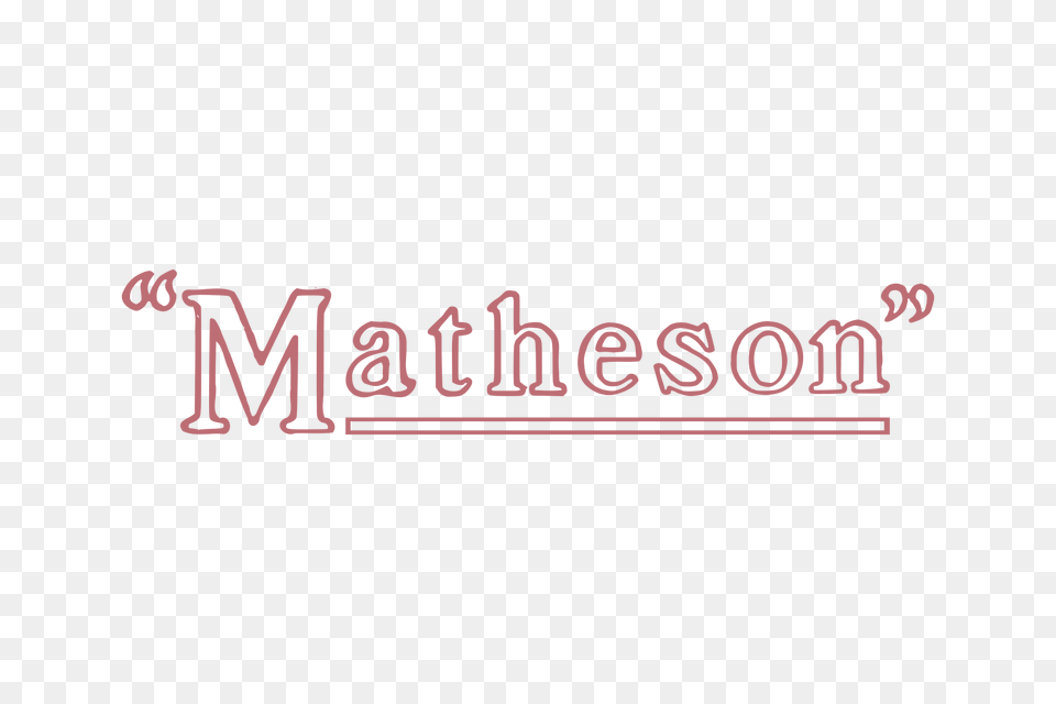 Matheson Logo, Green, Text Png