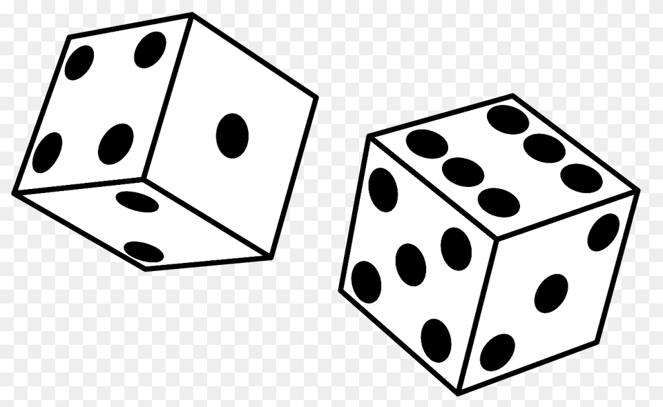 Maths Clip Art Image Black, Game, Dice Free Png Download