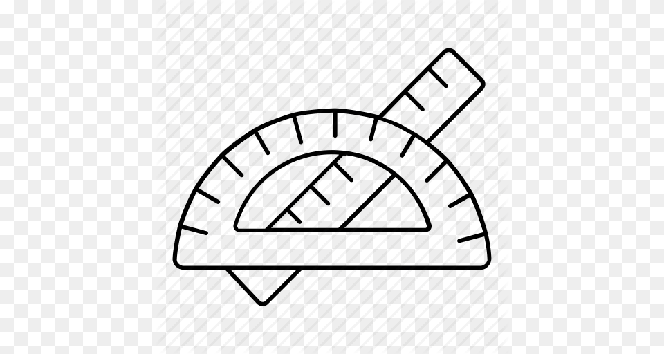 Maths Measure Measurement Measuring Protractor Ruler Icon Png Image