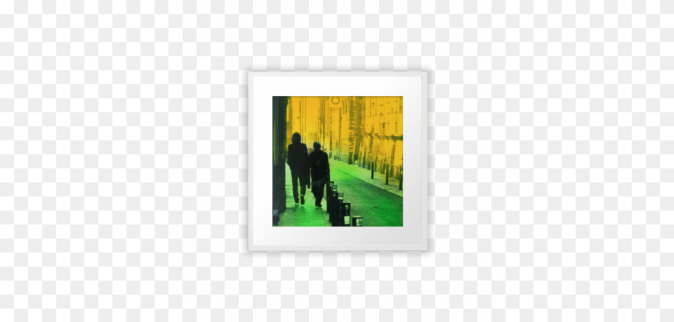 Mati En Parella Picture Frame, Walking, Silhouette, Person, Art Free Png