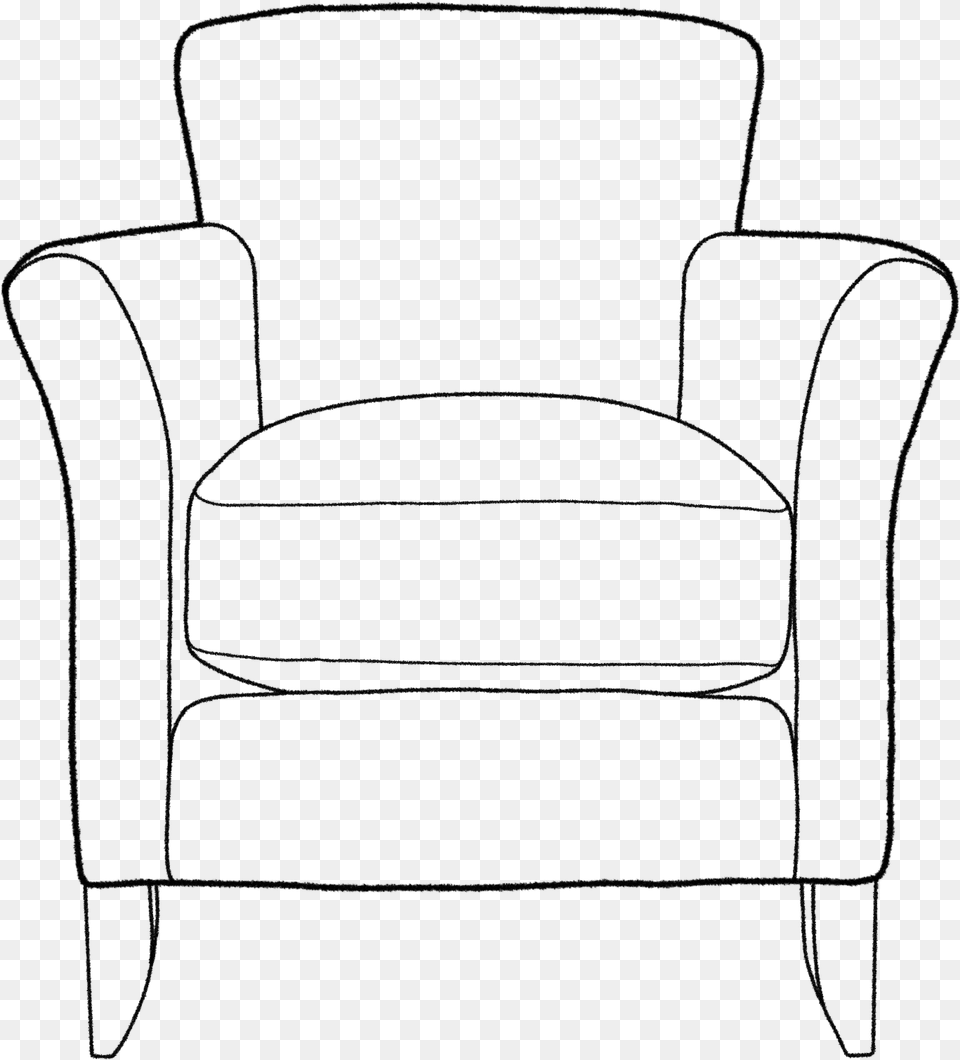 Matilda Armchair Club Chair, Gray Free Transparent Png
