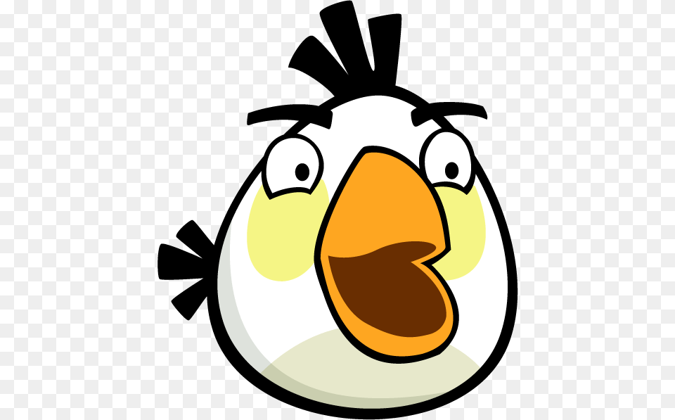 Matilda The White Bird Is A Character That Is In The Angry Birds, Egg, Food, Animal Png