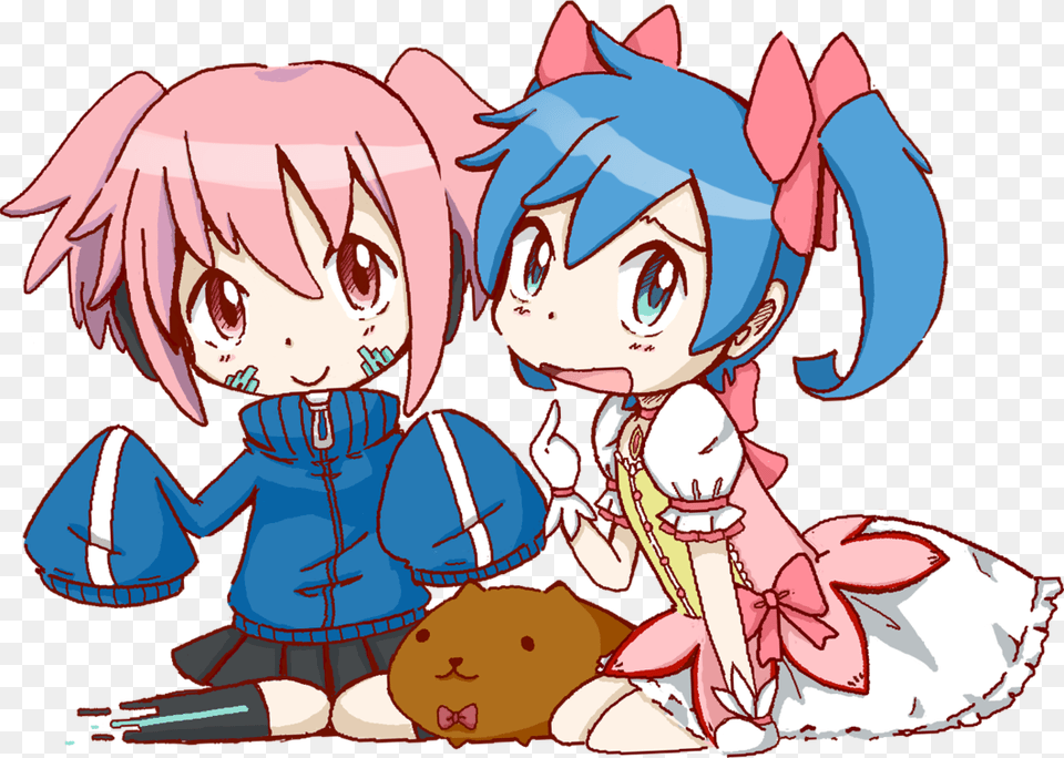 Mato And Madoka Swap Puella Magi Madoka Magica Pets, Book, Comics, Publication, Baby Free Png