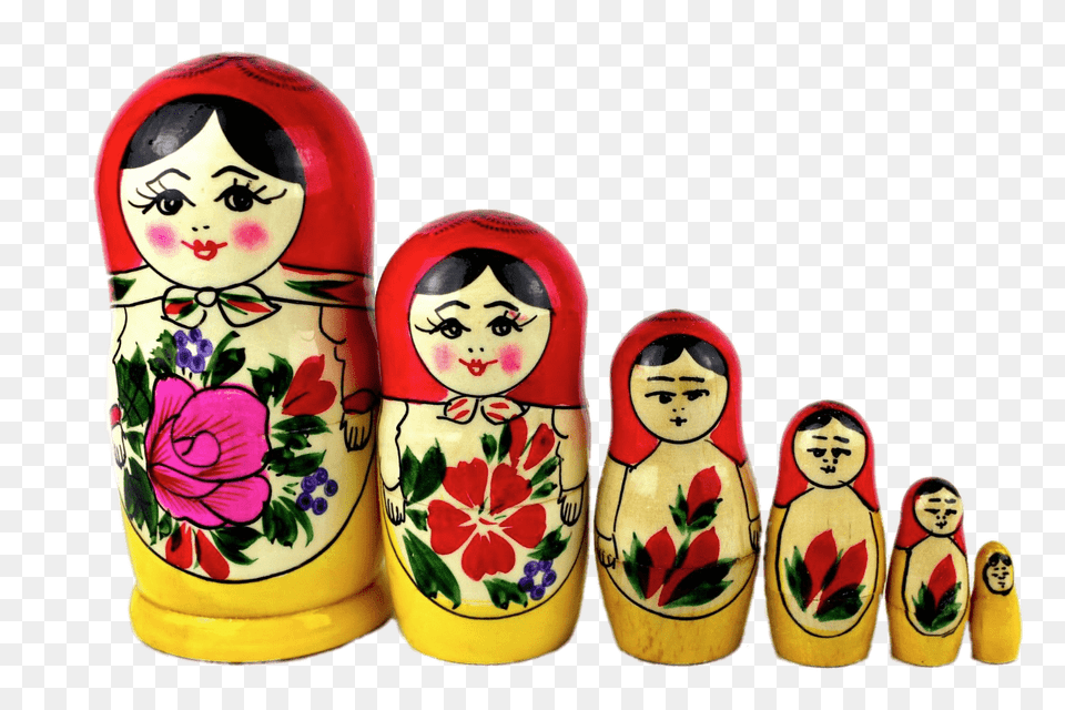 Matrioshkas In A Row, Baby, Person, Face, Head Free Transparent Png