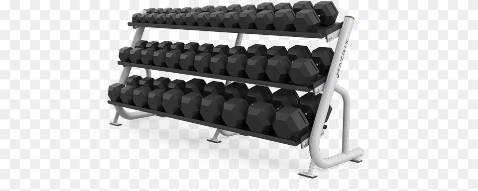 Matrix 3 Tier Flat Tray Dumbbell Rack Matrix Mg A515 Dumbbell Rack, Fitness, Gym, Sport, Working Out Free Transparent Png