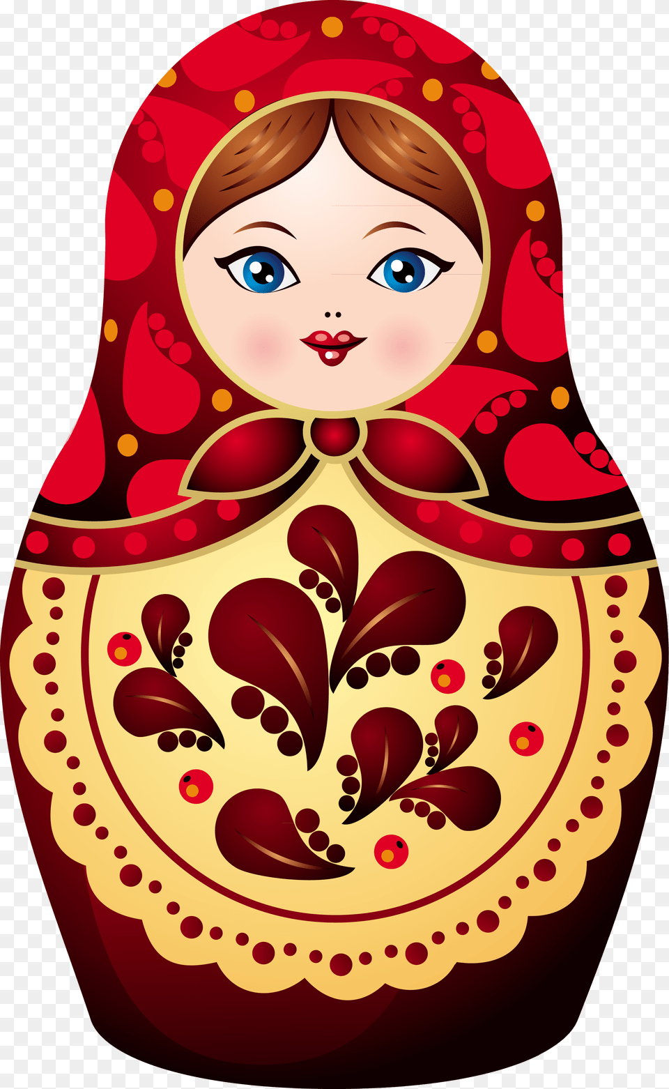 Matryoshka Sticker Pixers We Russian Nesting Doll Clip Art, Pattern, Face, Head, Person Free Png Download