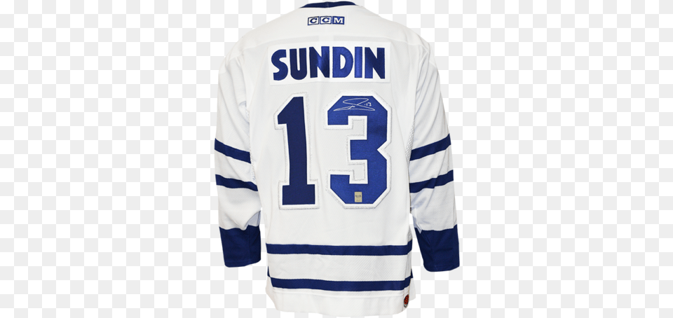 Mats Sundin Signed Toronto Maple Leafs Jersey Signed Mats Sundin Jersey White, Clothing, Shirt, Adult, Male Free Transparent Png