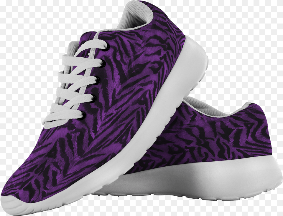 Matsu Royal Purple Bengal Tiger Striped Unisex Running Bohemian Shoes, Clothing, Footwear, Shoe, Sneaker Free Png Download