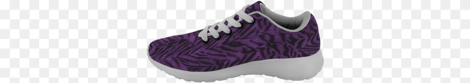 Matsu Royal Purple Bengal Tiger Striped Unisex Running Sneakers, Clothing, Footwear, Shoe, Sneaker Free Png