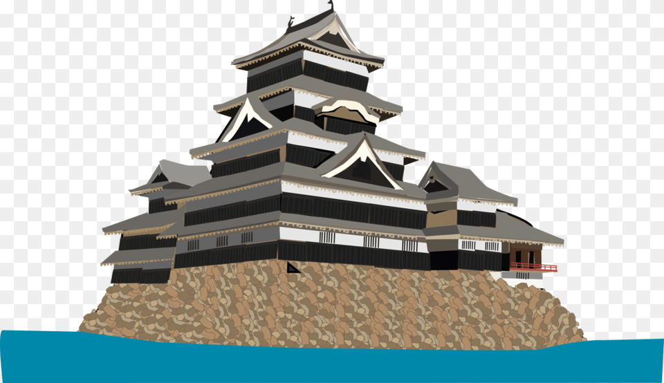 Matsumoto Castle Charles Collier Popular Full Format Japan Castle Vector, City, Architecture, Building, Fortress Free Png Download