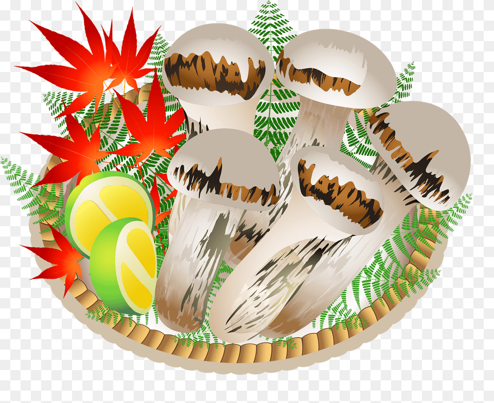 Matsutake Mushroom Clipart, Dish, Food, Meal, Platter Free Png