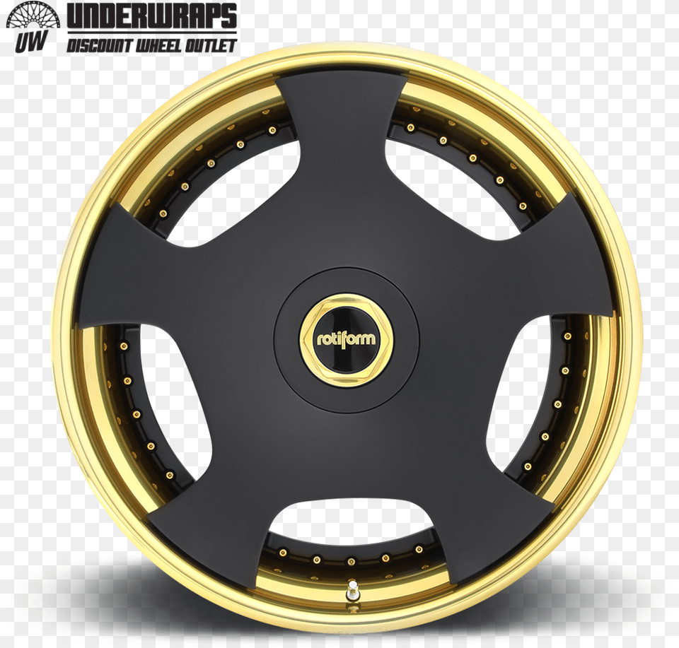 Matt Black And Gold Mag Wheels, Alloy Wheel, Vehicle, Transportation, Tire Png Image
