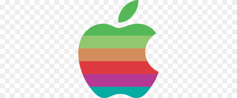 Matt Bonney Retro Apple Logo For Wwdc Apple Logo Retro, Food, Fruit, Plant, Produce Free Png Download