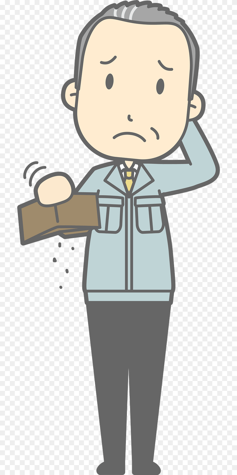 Matt Businessman Has No Money Clipart, Baby, Person, Face, Head Free Png Download