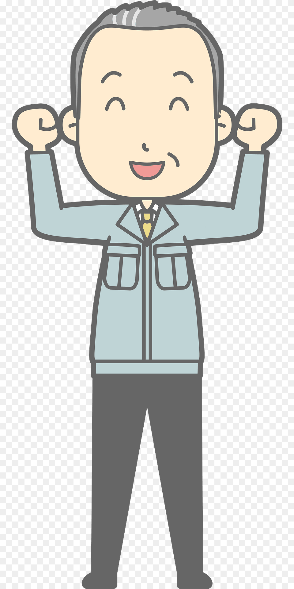 Matt Businessman Is Pumping Fists Clipart, Face, Head, Person, Baby Png Image