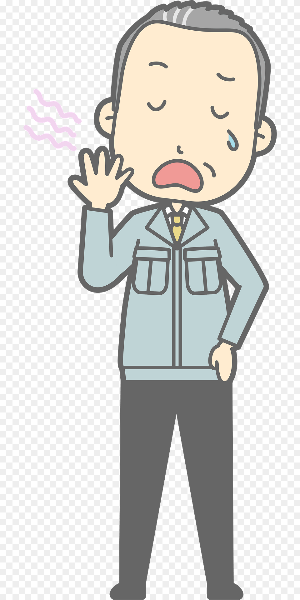 Matt Businessman Is Yawning Clipart, Baby, Person, Face, Head Free Png