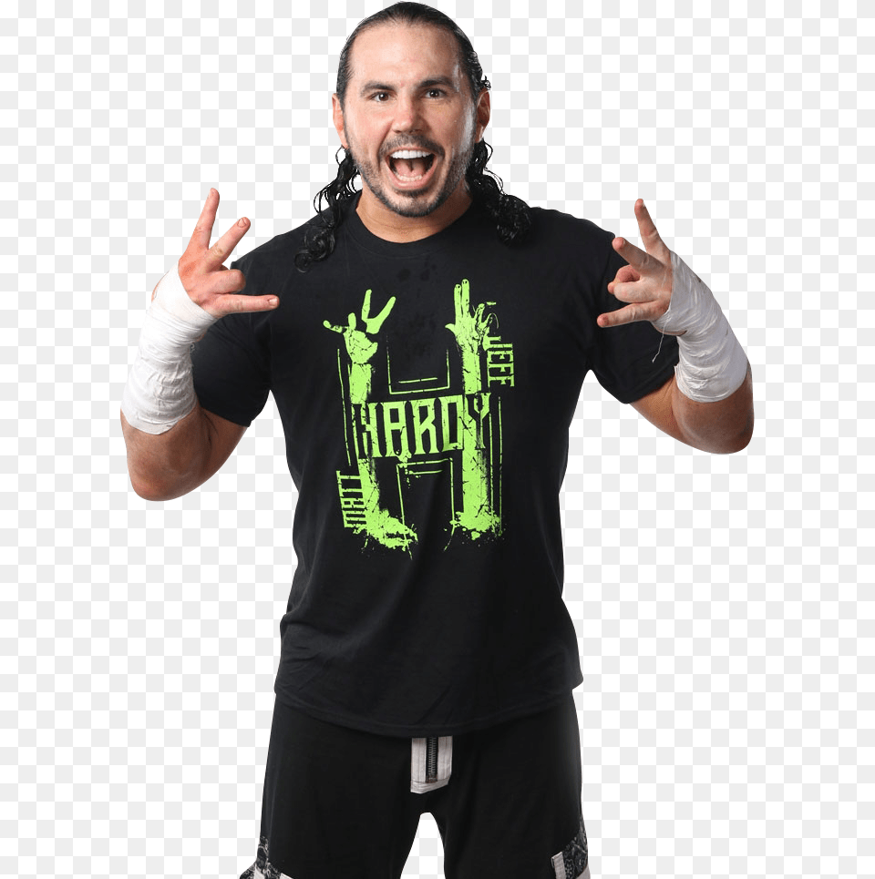 Matt Hardy Transparent Matt Hardy, T-shirt, Body Part, Clothing, Shirt Free Png