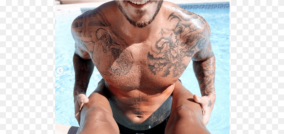 Matt Pokora Torse Nu, Person, Skin, Tattoo, Body Part Free Png