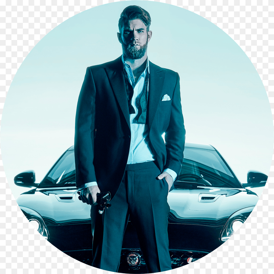 Matt Schuenke Jaguar Bryce Harper Sports Car, Jacket, Photography, Formal Wear, Suit Free Png