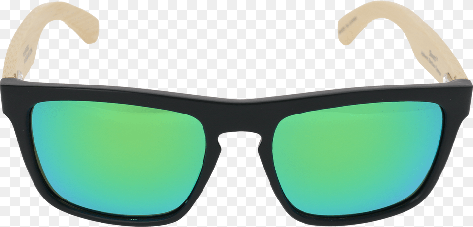 Matte Black Frame Natural Bamboo Temple Green Multi Police Sunglasses Green, Accessories, Glasses, Goggles Free Transparent Png