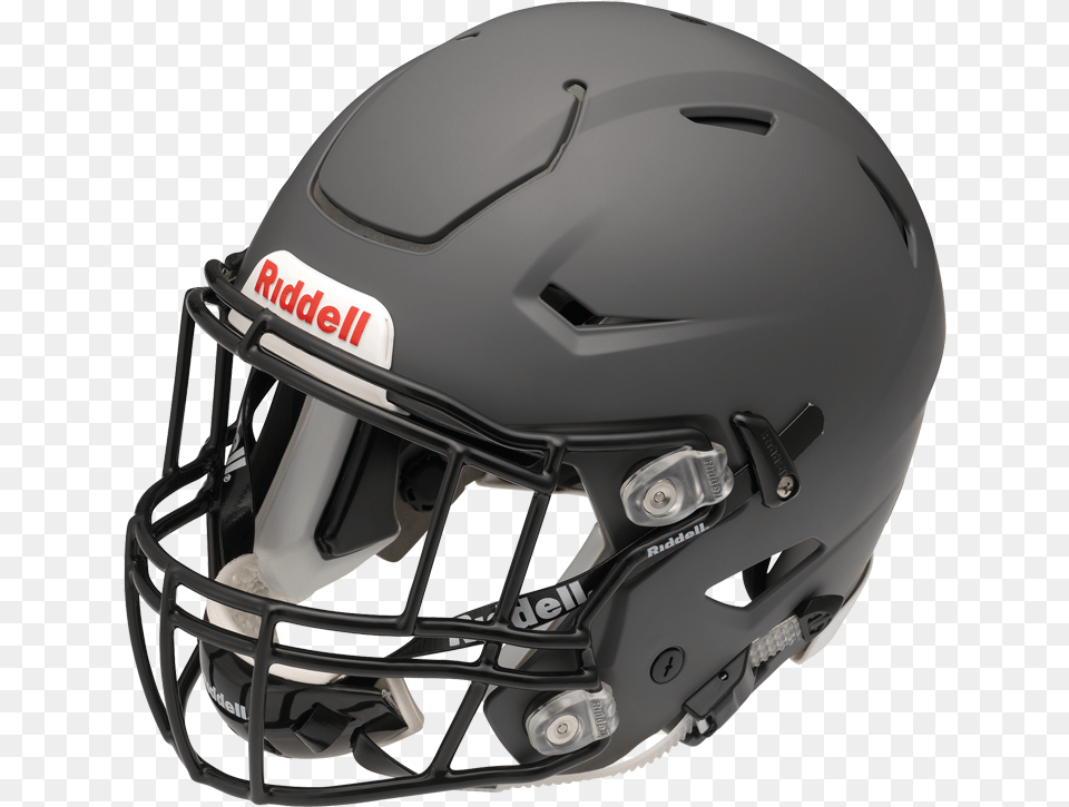 Matte Black Speedflex, Helmet, American Football, Football, Person Free Png
