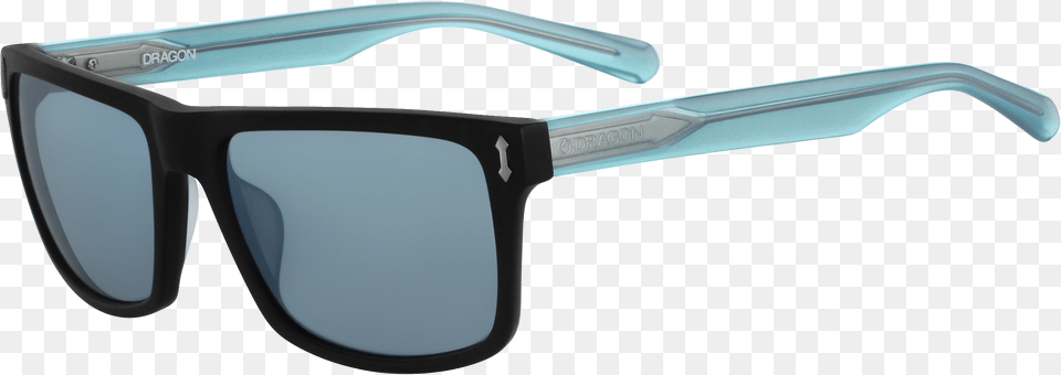 Matte Black With Blue Lens Sunglasses, Accessories, Glasses, Goggles Png Image