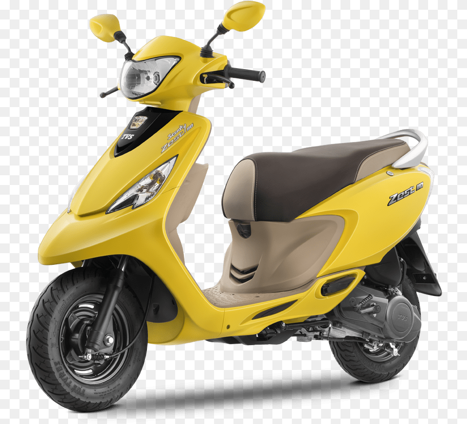 Matte Yellow Scooty Zest Yellow Colour, Machine, Scooter, Transportation, Vehicle Free Png